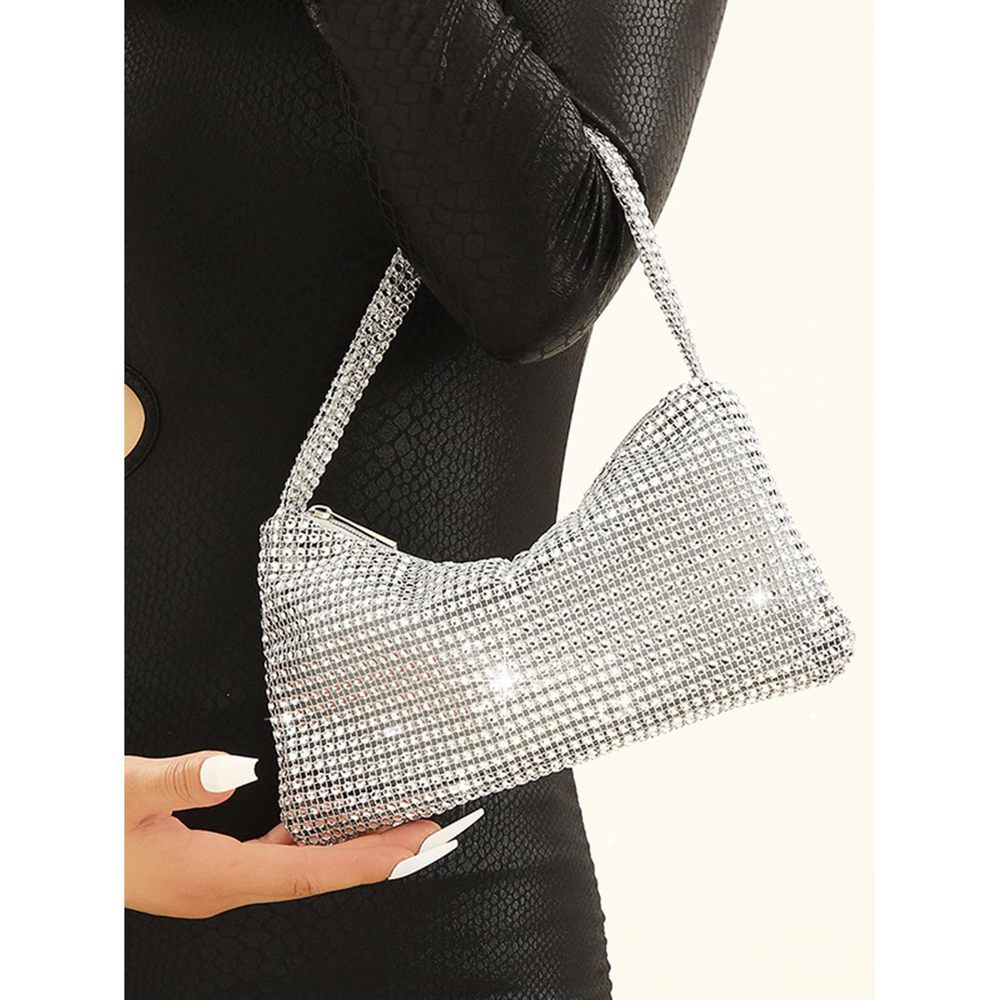 Rhinestone Sparkly Evening Clutch Purse Bags Underarm Handbags >:) - Picture 3 of 4